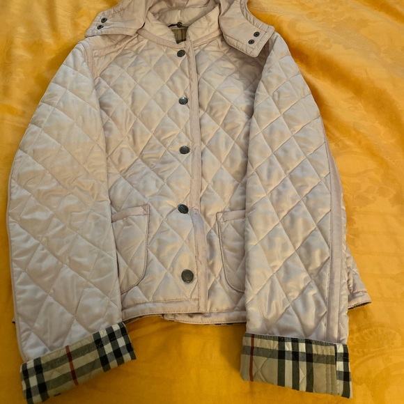 Burberry Light Pink Qulited Jacket - Picture 5 of 5